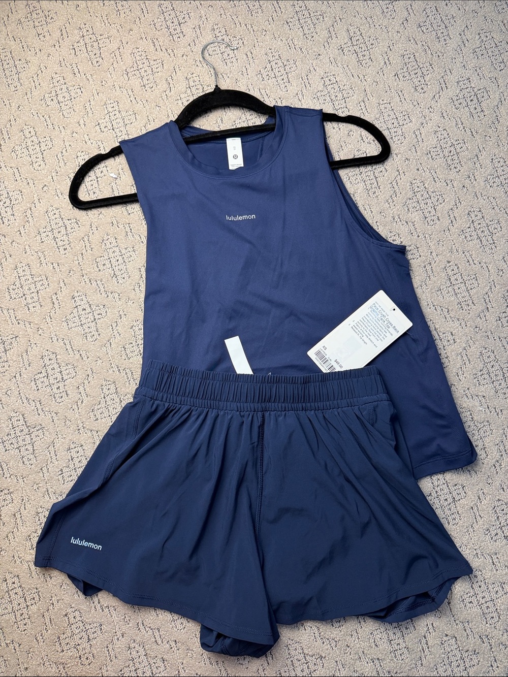 lululemon NWT pace crush high-rise short, 2.5 size XS club Blue. W/FREE TOTE
